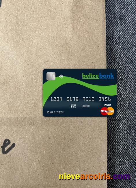 Belize Belizebank mastercard photolook